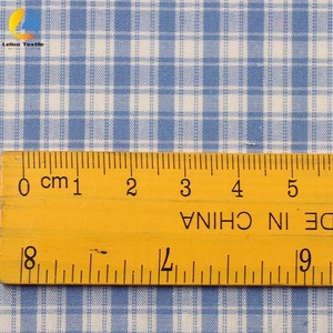 Gran oferta personalizable 100 algodón Gingham tela transpirable hilo teñido tela para vestidos camisas tendencia moda textil - Product Image 2