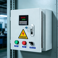 Boîtier de commande industriel KYUN QCX5 pour ventilateur d'extraction de fumée, moteur, pompe à eau, double alimentation, distribution triphasée