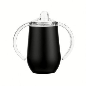 Tasses à bec pour bébé en acier inoxydable de 10 oz, à double paroi isolées sous vide, vierges pour sublimation, colorées, type 'wine' - Product Image 3