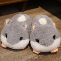 Chaussons d'intérieur chauds en coton pour hommes, faible MOQ 36-42, chaussons en peluche Dragon, chaussons en peluche animaux personnalisés