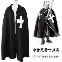 Manteau de chevalier templier blanc avec croix rouge SMLXLXXL, costume de cosplay, jeu de rôle, anime