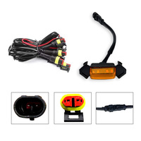 Feux antibrouillard LED ambre de haute qualité, étanches, 12V 5W, lampes d'avertissement pour voiture, feux de jour, feux de calandre, feux avant tout-terrain