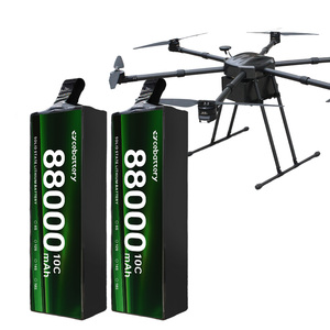 แบตเตอรี่กึ่งโซลิดสเตต 88000mah 8S 12S 18S 28S 300Wh/kg ความหนาแน่นพลังงานสูง ชาร์จเร็ว แหล่งพลังงานสำหรับโดรนอุตสาหกรรม - Product Image 1