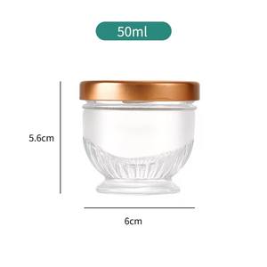 L Vente en gros Prix bon marché 75ml 100ml <span class=keywords><strong>Mini</strong></span> <span class=keywords><strong>pot</strong></span> de <span class=keywords><strong>confiture</strong></span> en verre <span class=keywords><strong>vide</strong></span> clair pour nid d'oiseau - Product Image 4