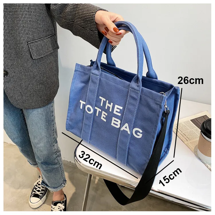 2022 Popular Women Summer The Tote Bag Canvas Women Handbags Crossbody Bag