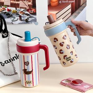 Seaygift 1000ml Filles <span class=keywords><strong>Infuseur</strong></span> À Thé Grand Gobelet À Glace <span class=keywords><strong>Tasse</strong></span> <span class=keywords><strong>Avec</strong></span> Poignée Nouveau Mignon <span class=keywords><strong>Chat</strong></span> Dessin Animé Sous Vide Thermique Isolé <span class=keywords><strong>Tasse</strong></span> À Café - Product Image 1