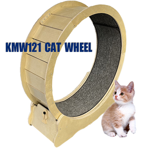 <span class=keywords><strong>Ruota</strong></span> per Gatti in Legno Silenziosa, Giocattolo per Esercizio Indoor, Attività per Gatti - Product Image 1