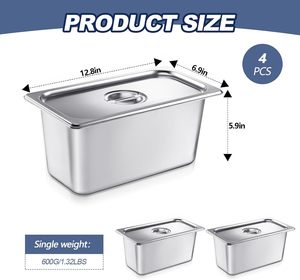 Conteneur alimentaire Gastronorm en acier inoxydable sur mesure pour chauffe-plats à vapeur - Product Image 2