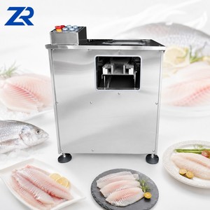 Cortadora de Pescado Totalmente Automática para <span class=keywords><strong>Sardinas</strong></span>, Tilapia y Salmón, Corte Oblicuo de Carne en Rodajas Pequeñas, Máquina Procesadora de Filetes de Pescado Mini - Product Image 1