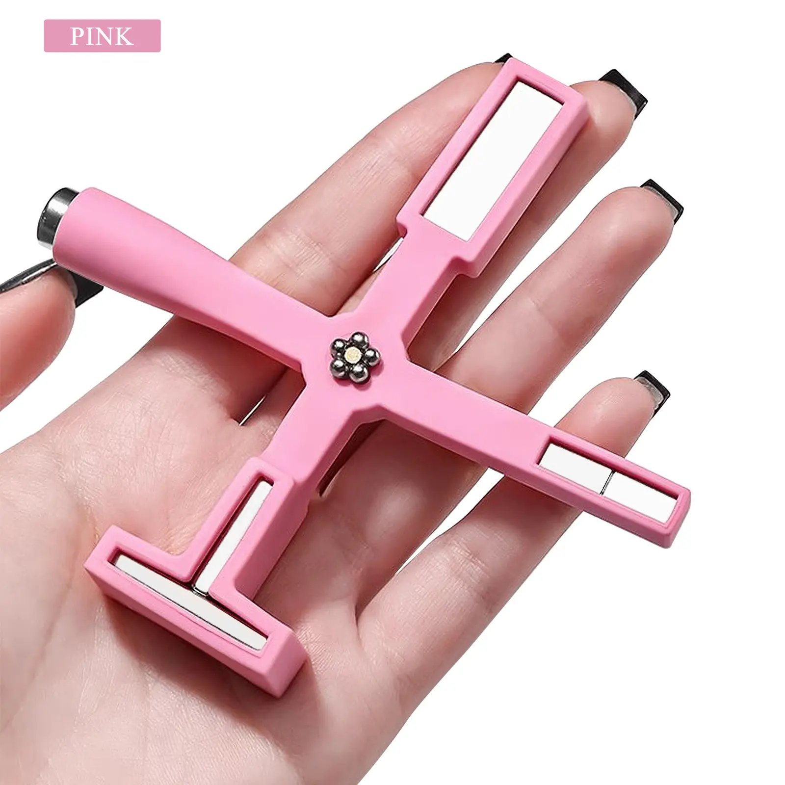 Nail Art Cinq en Un Multifonctionnel Croix Forte Aimant Nouveau Cat's Eye Nail Oil Glue Aspiration Stone Tool