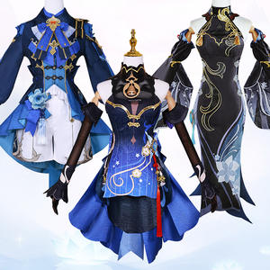 Disfraz de <span class=keywords><strong>Cosplay</strong></span> de <span class=keywords><strong>Shenhe</strong></span> para mujer, conjunto completo, disfraz de Halloween de <span class=keywords><strong>Genshin</strong></span> <span class=keywords><strong>Impact</strong></span> para adultos, disfraz de fiesta de carnaval, novedad - Product Image 1