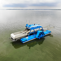 Robot autonome sans pilote pour la récolte des roseaux aquatiques, bateau de tonte pour le nettoyage des lacs et des rivières