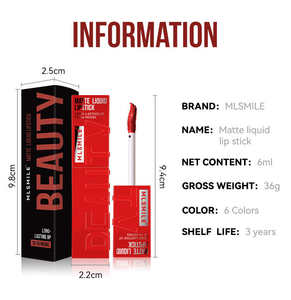 Lipstik Cair Matte Velvet Tahan Air Kit Lipstik Lipgloss - Product Image 4