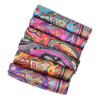 Vente chaude 90*90cm femmes foulard soyeux Bandana Paisley imprimé Satin cheveux Wrap Satin carré écharpe