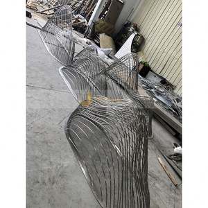 ANW9549 Escultura Decorativa Art Deco de Acero Inoxidable de Lujo Personalizada para Aniversarios y Exhibiciones de Proyectos Emblemáticos - Product Image 6