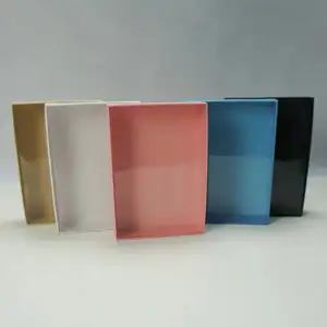 Boîtes d'emballage en carton blanc plié en papier kraft pour chocolat, biscuits, savon avec couvercle transparent en PVC - Product Image 6