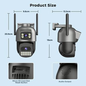 Caméra Intelligente Yoose Robot Voorborg Murale Wonsdar Eur 2 MP Réseau 4K HDR XDCAM 8K Caméras de Sécurité Alarme Discrète - Product Image 5