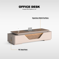 Bureau de direction avec finition peinture raffinée pour bureaux de cadres haut de gamme et solutions d'aménagement de bureaux tout-en-un