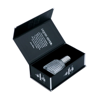 Boîte d'emballage de parfum de luxe Flacon et boîte de parfum de 10ml Boîte vide pour emballage noir de parfum Emballage d'huiles essentielles cosmétiques