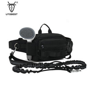 Orta kapasiteli elastik bel köpek yürüyüş çantası sınır ötesi açık spor şartları fermuar kapatma patlamaya dayanıklı köpek zinciri - Product Image 1