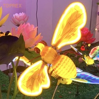 Luces LED de Jardín con Forma de Colmena de Abejas 3D para Exteriores, Toprex, Gran Venta, con Motivo de Abejas para Navidad, Halloween, Pascua, IP65 para Días Festivos