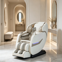 Meilleur fauteuil de massage intelligent à commande vocale, pliable, à gravité zéro, avec chaleur et manipulateur 4D, pour la maison