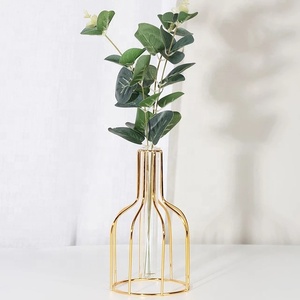 Florero de Marco geométrico hecho a mano de alta calidad, nuevo diseño de moda, Material de cristal superventas para decoración del hogar - Product Image 3