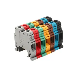 MRK10 Conexión de tornillo 10mm Cable Eléctrico Din Rail Terminal Block onka10