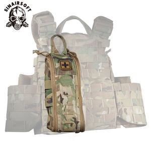 Pochette médicale vide tactique MOLLE à clip, kit de premiers secours à déploiement rapide, tirette de fermeture éclair YKK pour camping, randonnée, en nylon durable, urgence - Product Image 6