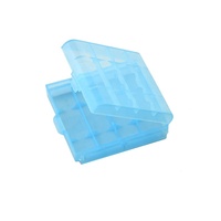 Boîte de rangement en plastique PP pour piles Cunvae AAA AA 4 emplacements pour LR03 LR6 R03 R6 R03P R6P UM-4 UM-3