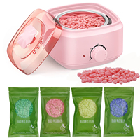 Kit professionnel d'épilation à la cire dure avec chauffe-cire électrique pour salon, spa, corps, visage, bikini