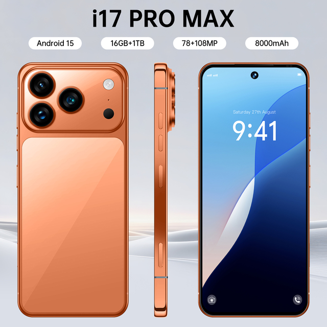 Ultimate High-End Deca Core Smartphone 17 Pro Max 1TB 7.3" HD 108MP Camera 8000mAh 5G Dual SIM