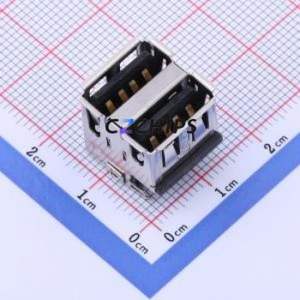 GT-USB-2036-SBG15 USB Connector Through hole Component (THT) Connector Type-A USB 2.0 Female Sink Board - Product Image 1