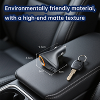 Chargeur de voiture super rapide 65W PD3.0 & 22.5W QC3.0 avec câble rétractable SCP pour Android 4-en-1