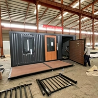 Maison conteneur préfabriquée extensible et portable, cabane mobile de luxe pliable, maison modulaire 20FT 40FT 4 chambres