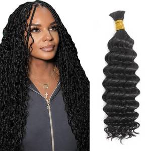 Extensiones <span class=keywords><strong>de</strong></span> Cabello Humano Rizado 12A <span class=keywords><strong>de</strong></span> Doble Trama para Trenzas Boho, Cabello Humano Virgen <span class=keywords><strong>de</strong></span> Doble Trama para Trenzas - Product Image 1