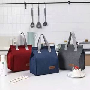 Sac isotherme réutilisable pour le déjeuner, sac fourre-tout thermique, sac à lunch simple et tendance, isolé - Product Image 4