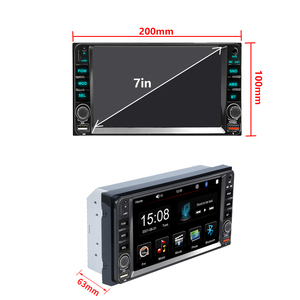 Reproductor MP5 de 2 Din de 7 pulgadas, reproductor Multimedia estéreo para coche para Toyota <span class=keywords><strong>Corolla</strong></span> Dashboard, reproductor de Radio automático, ajuste personalizado, sistema de Audio de doble Din - Product Image 5