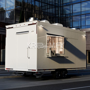Remorque de vente mobile 2025, norme américaine, chariot sur roues, petits camions de restauration en fibre de verre avec grill et friteuse - Product Image 1