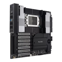 Motherboard Workstation Pro WS WRX90E-SAGE SE EEB dengan Soket AMD WRX90 Tunggal STR5, Mendukung DDR5