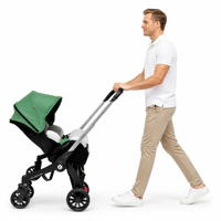 Poussette de luxe 3-en-1 pliable en alliage d'aluminium avec capacité de charge de 20 kg pour bébés de 0 à 3 ans, système de voyage, vente en gros
