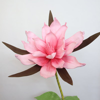 Fleurs de Magnolia Artificielles Réalistes Faites à la Main, Têtes de Fleurs Géantes pour Décoration de Mariage, Saint-Valentin, Remise de Diplôme