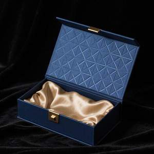 高级豪华环保磁力封口定制尺寸文件夹礼品包装盒，可印有您自己的徽标 - Product Image 4