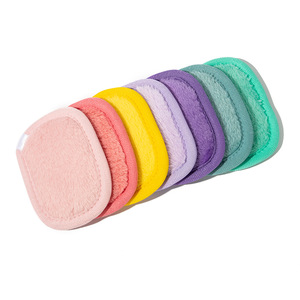 Disques de coton réutilisables écologiques pour le démaquillage du visage, en sachet OPP, pour le soin de la peau, coton biologique, tampon <span class=keywords><strong>démaquillant</strong></span> - Product Image 4