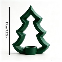 Support de sapin de Noël nordique en plastique imprimé en 3D, creux, écologique, rouge, vert, blanc, décoration de fenêtre, maison, salon, hiver