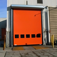Puerta Rápida de PVC con Cremallera, Cortina Enrollable Automática, Resistente al Viento, para Plantas Industriales, Medicina, Alimentos, Talleres, Moderna e Impermeable