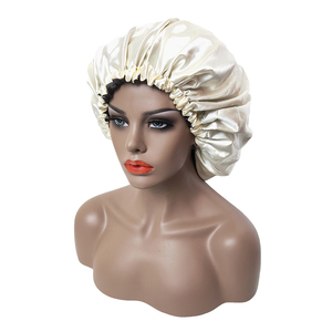 Bonnet <span class=keywords><strong>de</strong></span> douche réutilisable <span class=keywords><strong>pour</strong></span> femmes et hommes, grand bonnet <span class=keywords><strong>de</strong></span> douche imperméable lavable à bande élastique chapeau <span class=keywords><strong>de</strong></span> <span class=keywords><strong>bain</strong></span> <span class=keywords><strong>pour</strong></span> cheveux longs, tresses - Product Image 4