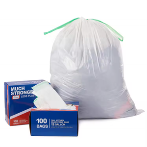 120 Liter Bags on <b>Roll</b> Trash 120l High Quality 2 Mil Super Big Capacity 100% Biodegradable <b>Plastic</b> Black Garbage Bags Refuse Bag - Product Image 3