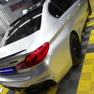 WRAPMASTER 1.52*18 metri argento satinato metallizzato avvolgimento auto pellicola vinilica materiale cartaceo fornitori - Product Image 5