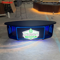 Vente d'usine : Bureau de diffusion et de travail personnel à domicile haut de gamme avec éclairage LED, idéal pour le gaming